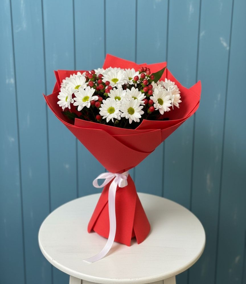 Букет цветов из: Хризантемы в Радченко