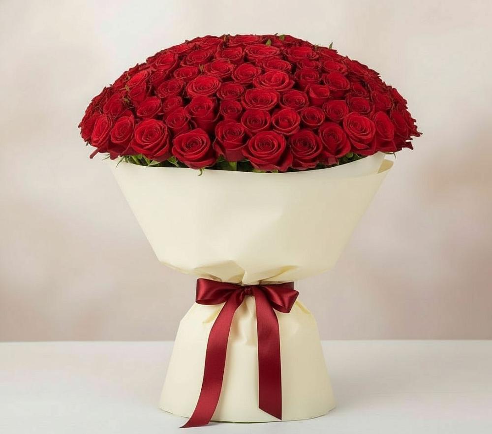 Букет 101 Красная роза Милано в Радченко