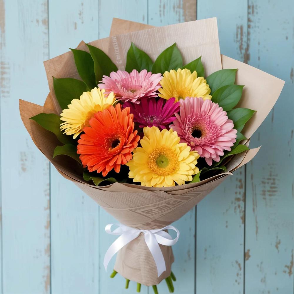 Букет цветов из: Герберы в Радченко