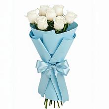 Букет 7 белых роз Проуд в Радченко