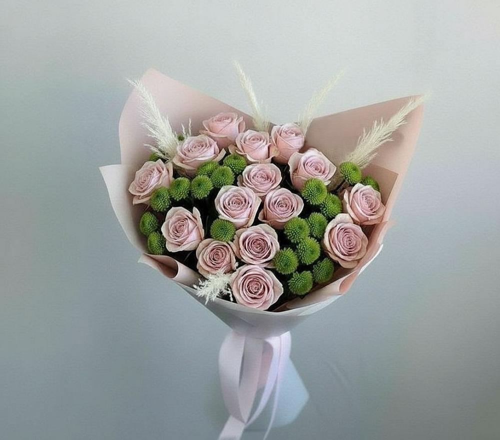 Букет цветов из: Розы и Хризантемы в Радченко