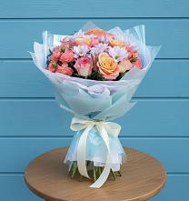 Букет цветов из:  Хризантемы и Розы #REPLACE_PRED# Радченко