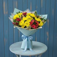 Букет цветов из:  Альстромерии и Хризантемы #REPLACE_PRED# Радченко