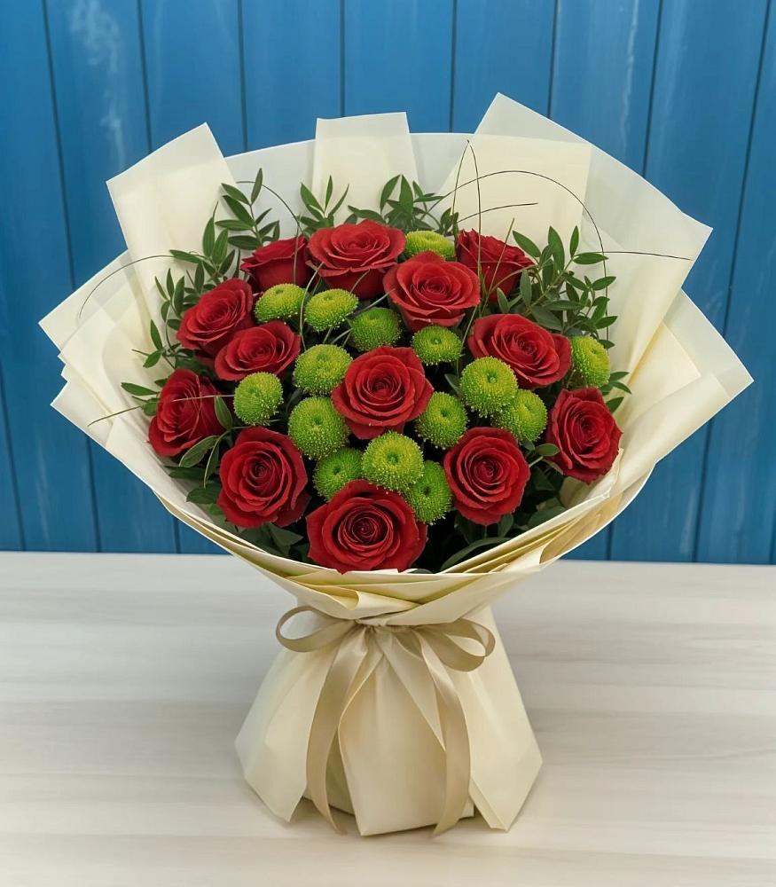 Букет цветов из: Розы и Хризантемы в Радченко